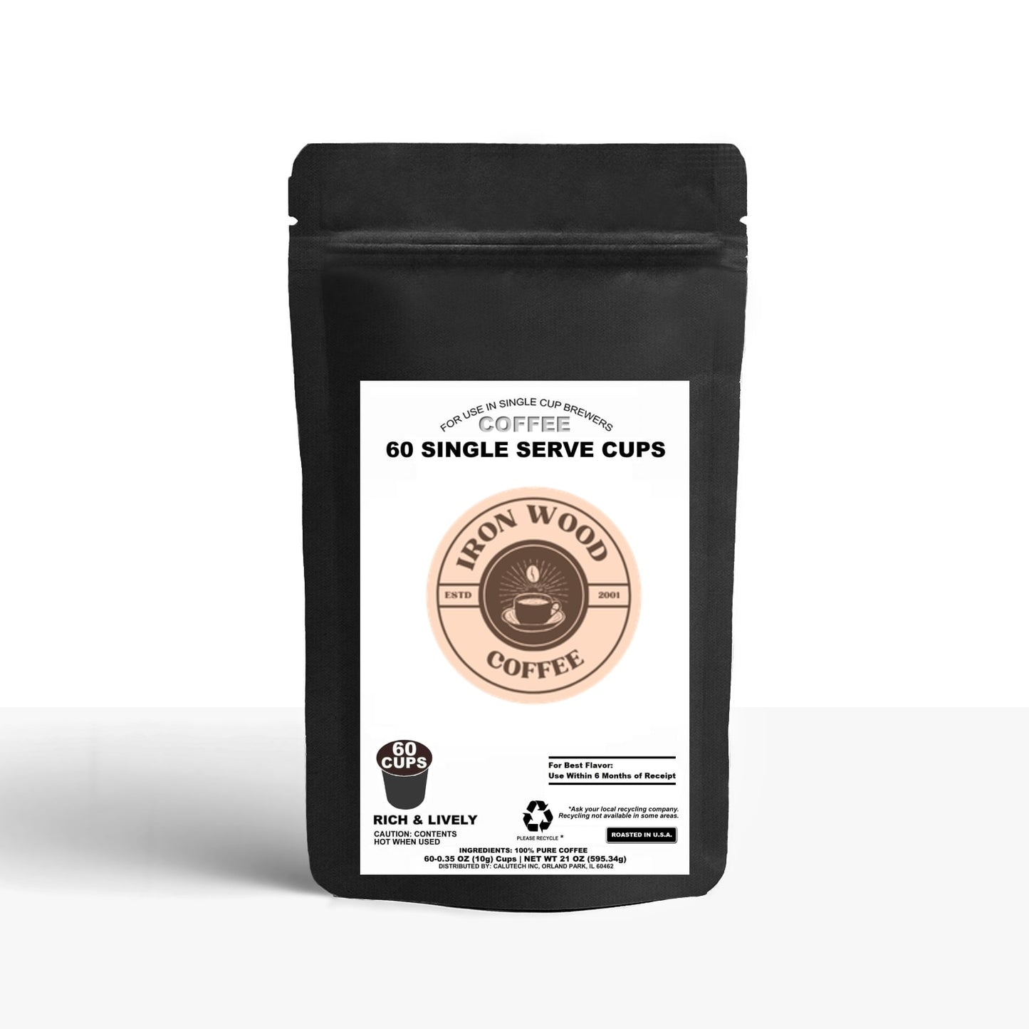 60 Pack Single Serve Coffee Capsules